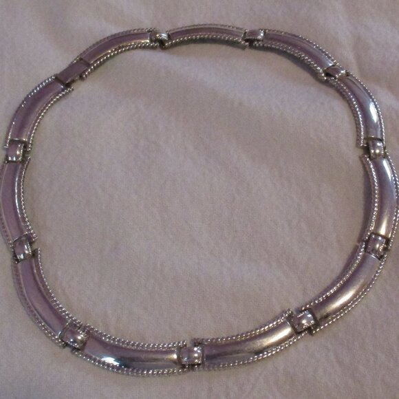 Hamsa Pendant Necklace Colorful and Napier Choker Silver Tone Metal - Picture 6 of 11